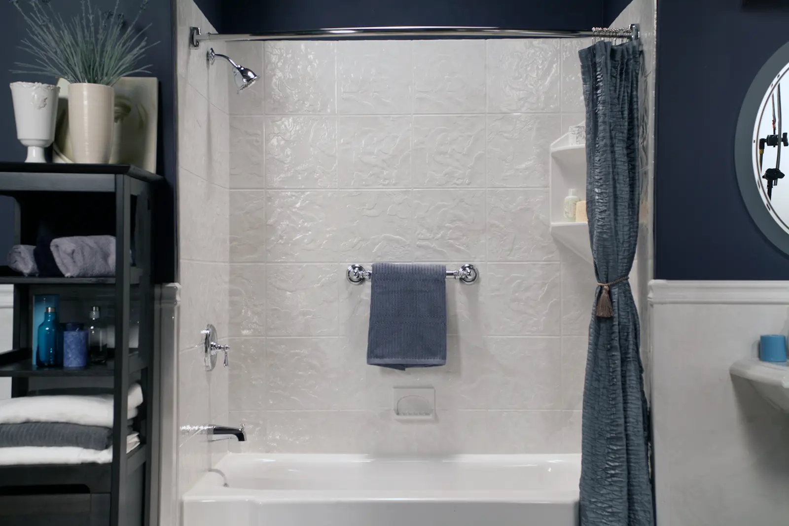 Beautiful white bath system by Bath Planet of Metro NY
