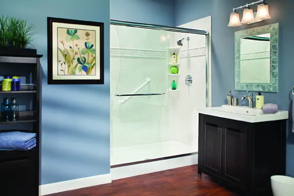Modern walk-in shower remodel in The Bronx NY